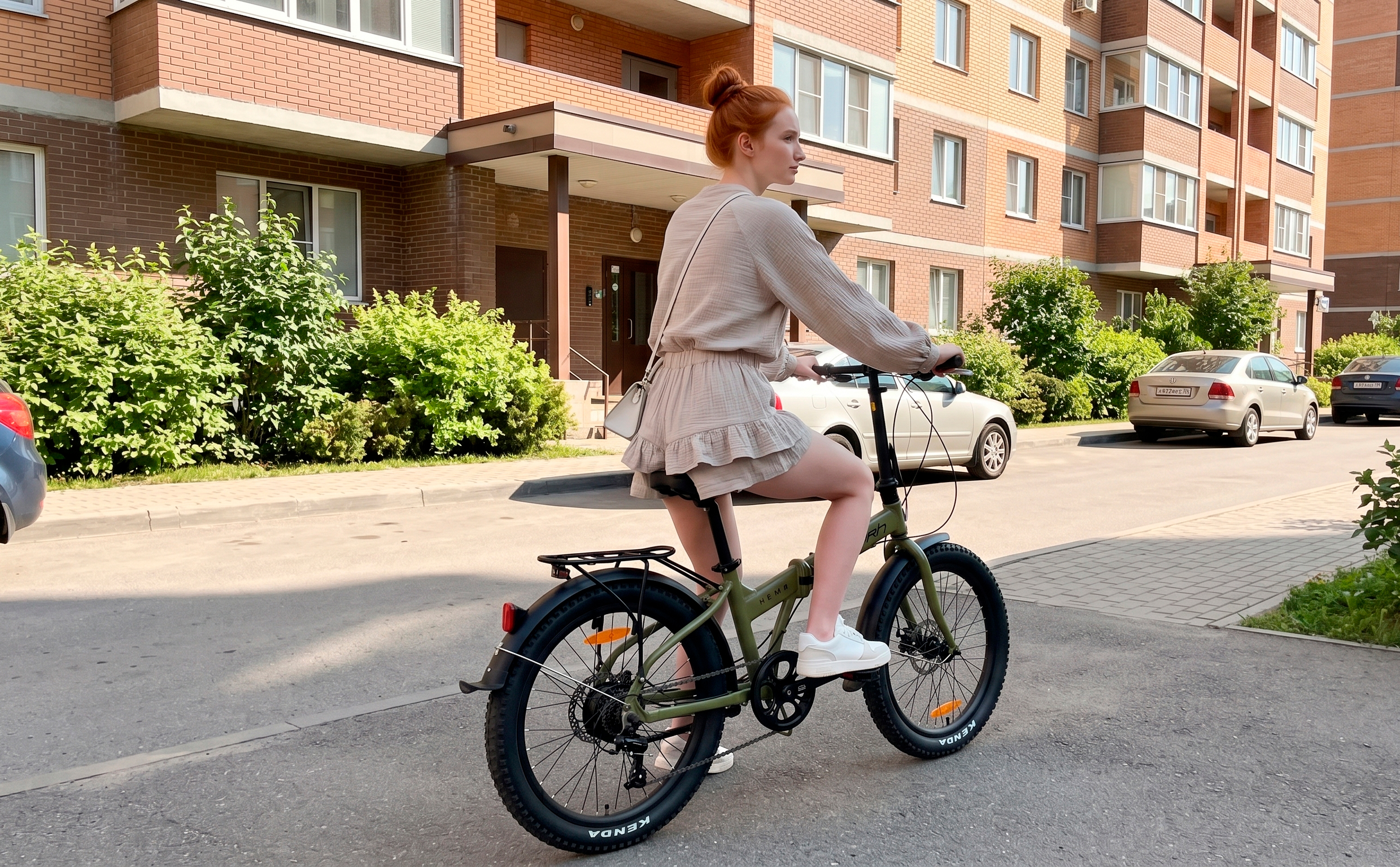 Велосипед HORH NEMO FAT 8SP MD 24" (2026) Dark Green
