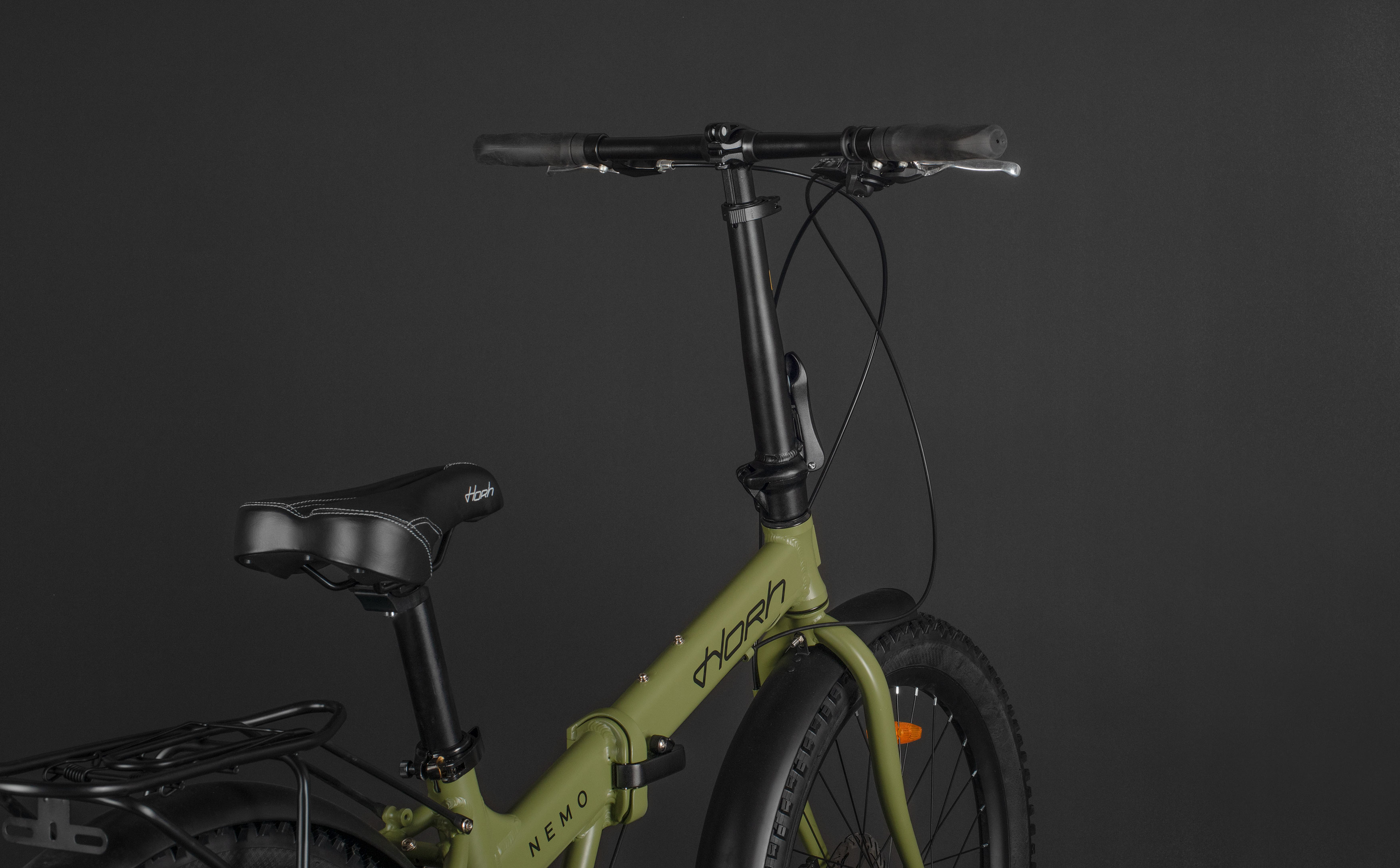 Велосипед HORH NEMO FAT 8SP MD 24" (2026) Dark Green