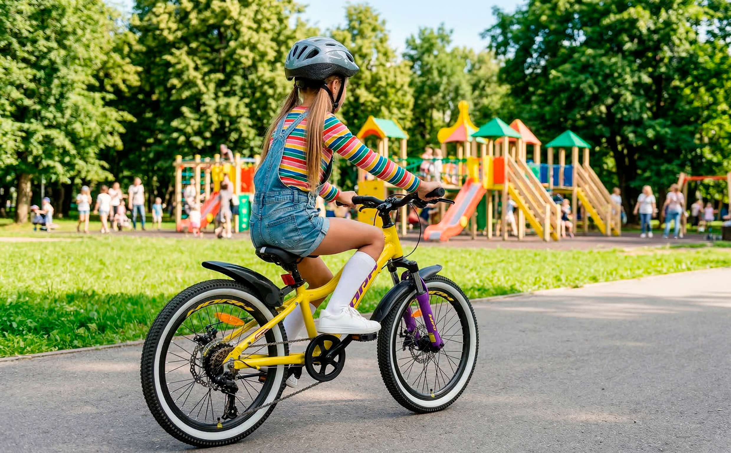 Велосипед HORH LIMA HTina 20" (2024) Yellow-Purple