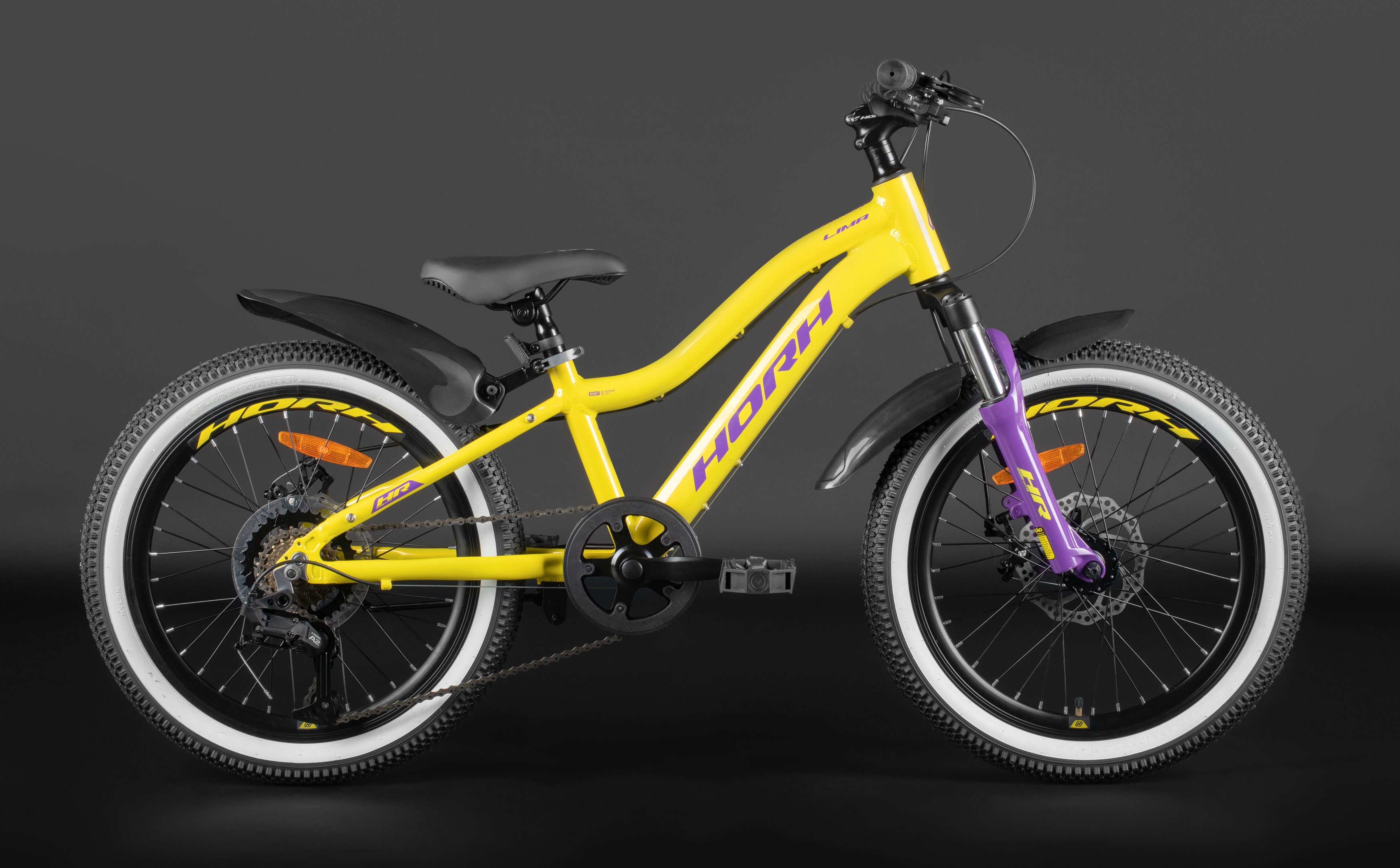 Велосипед HORH LIMA HTina 20" (2024) Yellow-Purple