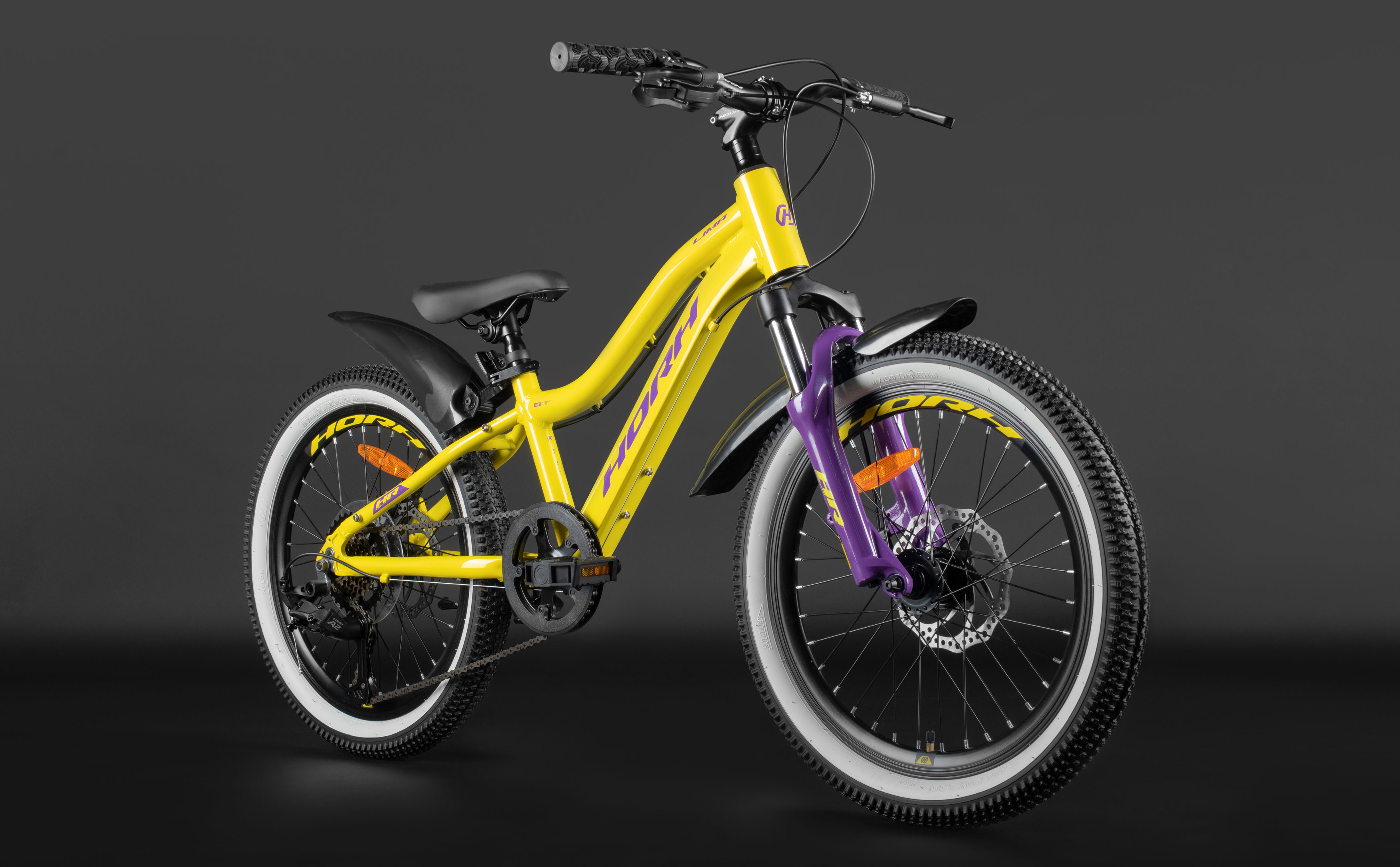 Велосипед HORH LIMA HTina 20" (2024) Yellow-Purple