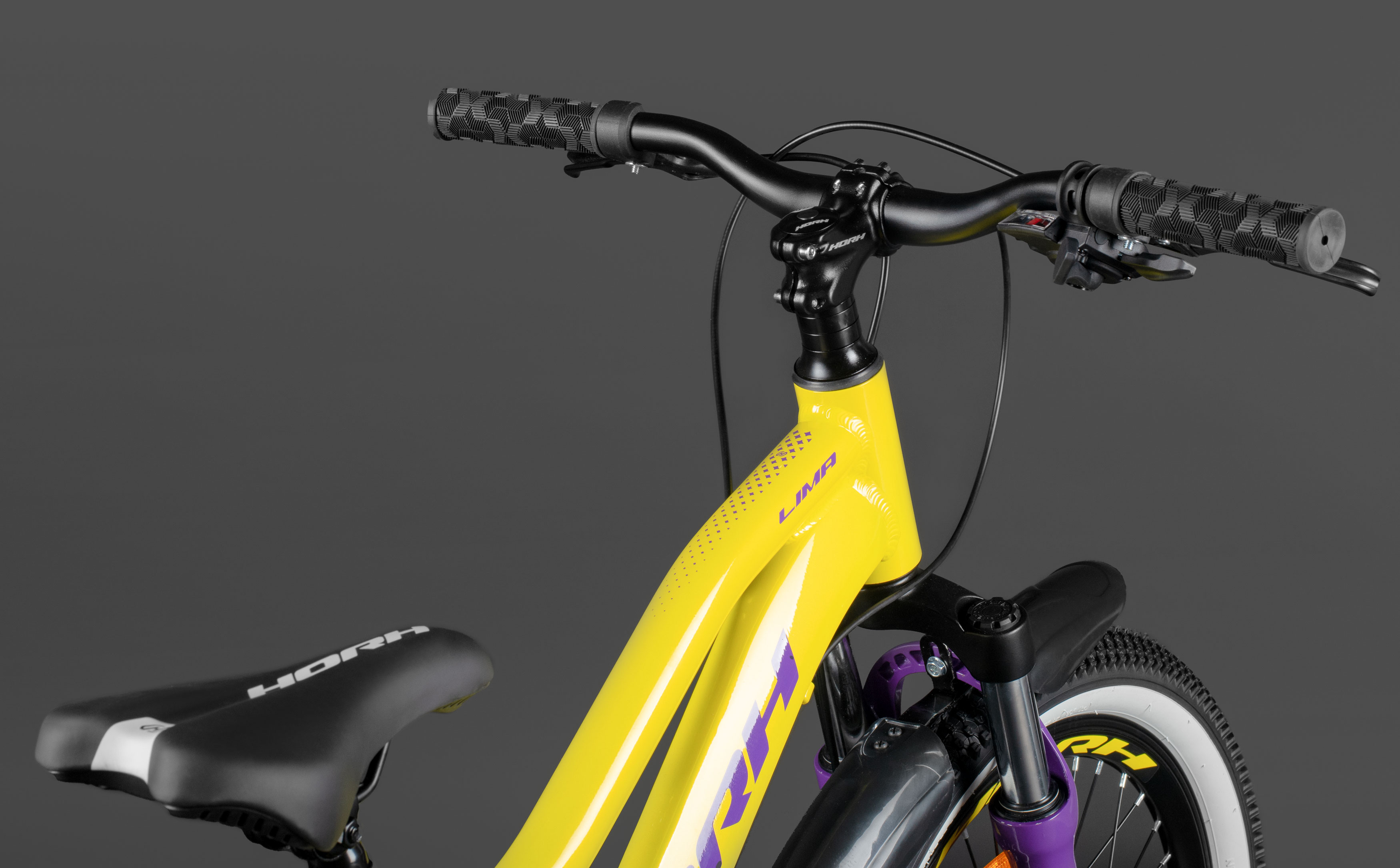 Велосипед HORH LIMA HTina 20" (2024) Yellow-Purple