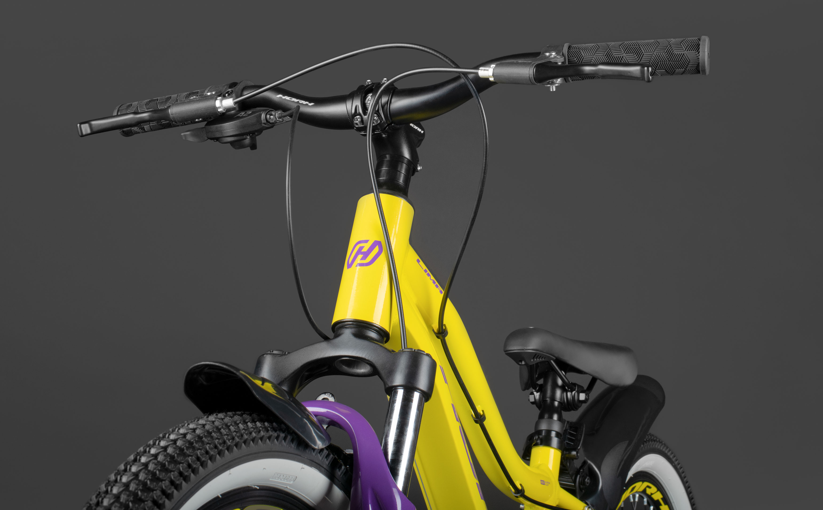Велосипед HORH LIMA HTina 20" (2024) Yellow-Purple