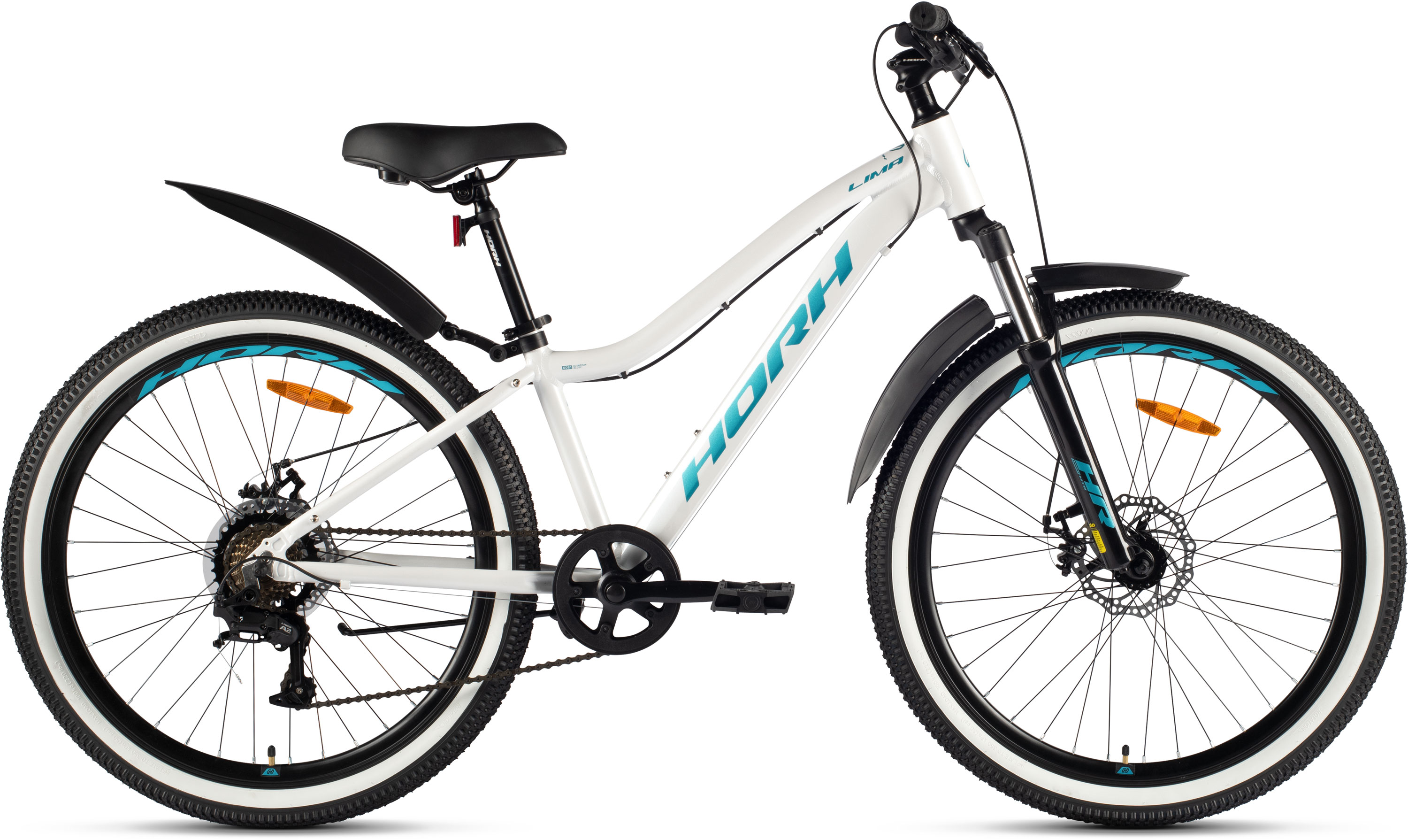 Велосипед HORH LIMA 6.0 LMD JR 26" (2026) White-Turquoise-Black