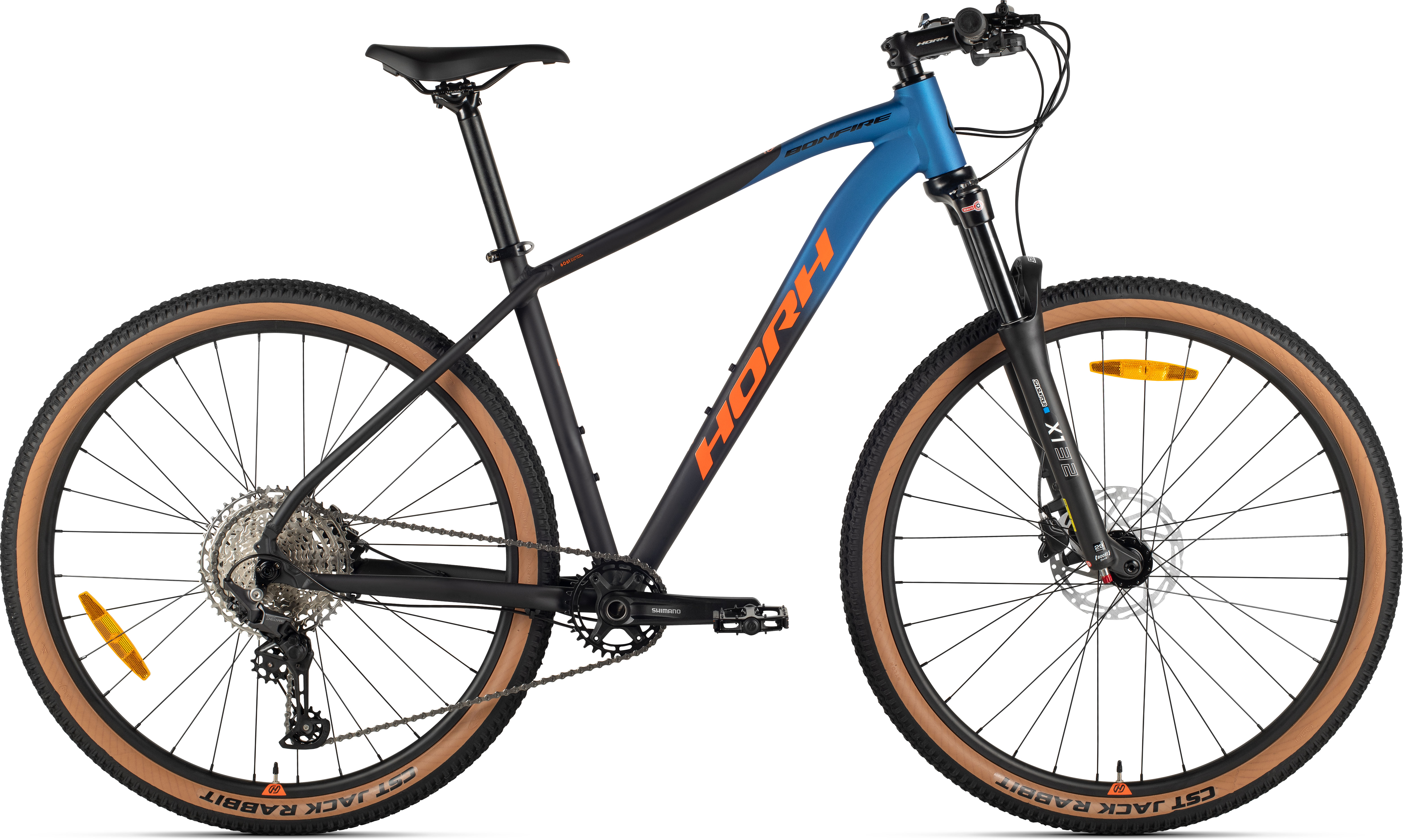 Велосипед HORH BONFIRE 29" (2026) Black-Blue-Orange