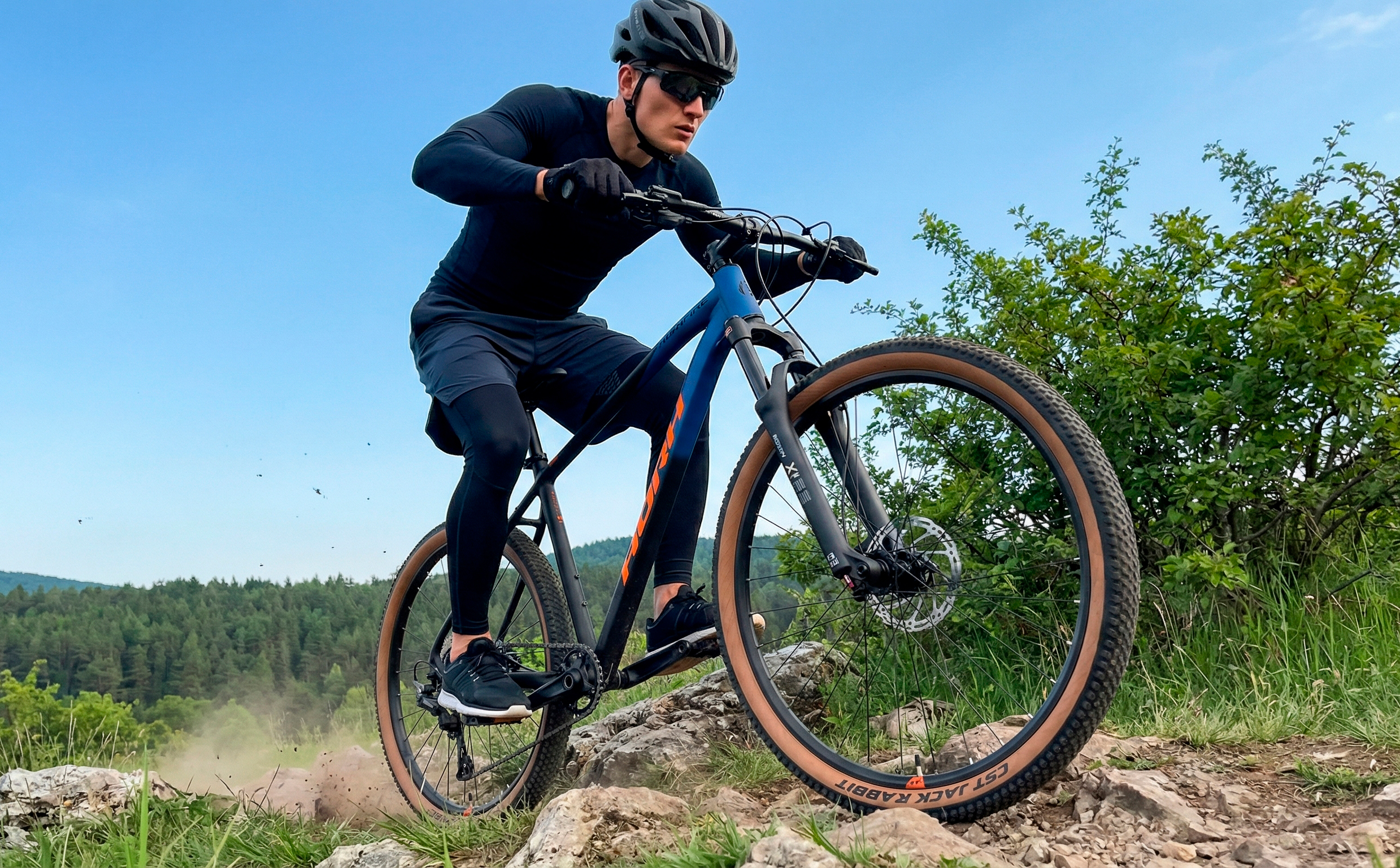 Велосипед HORH BONFIRE 29" (2026) Black-Blue-Orange