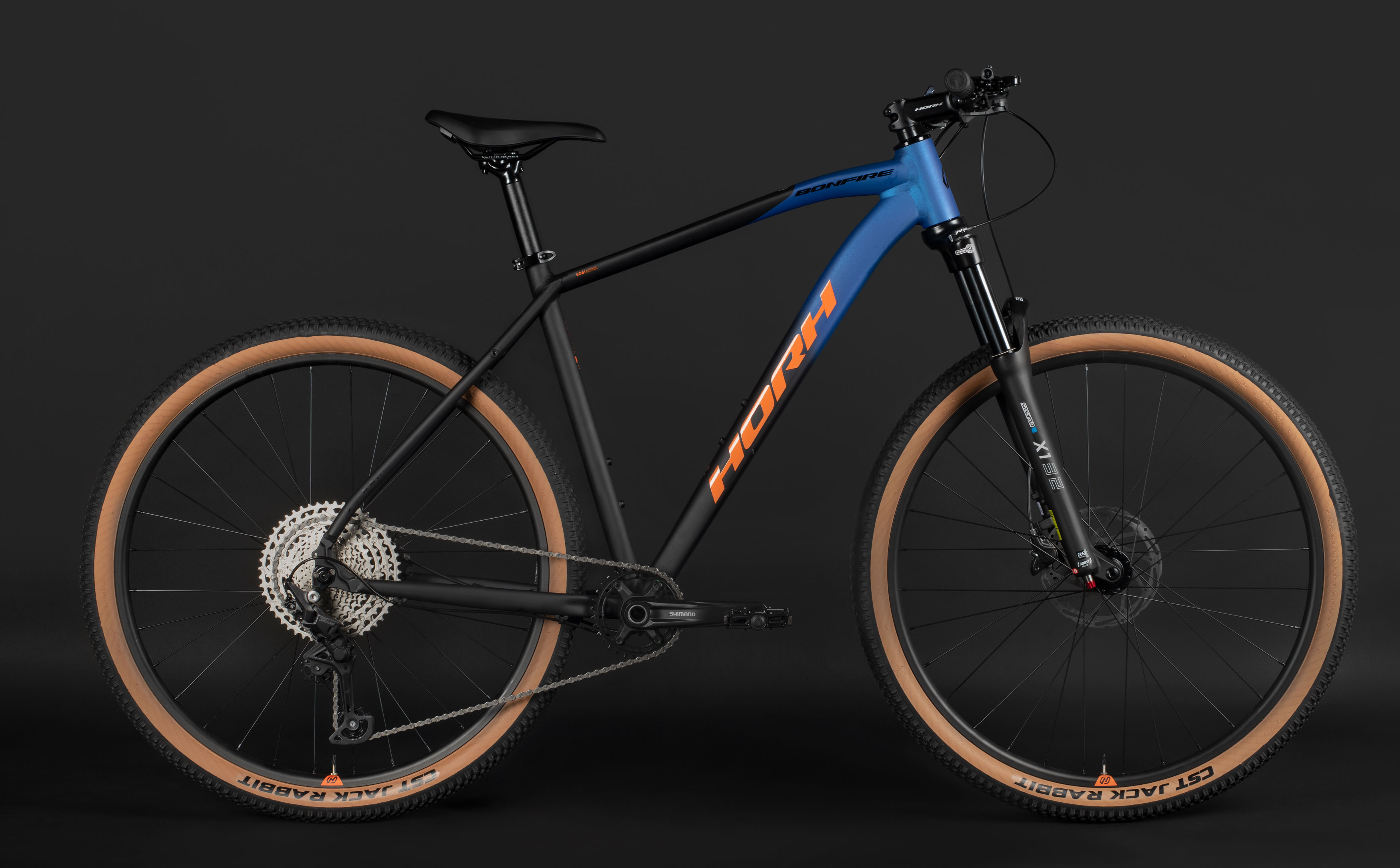 Велосипед HORH BONFIRE 29" (2026) Black-Blue-Orange