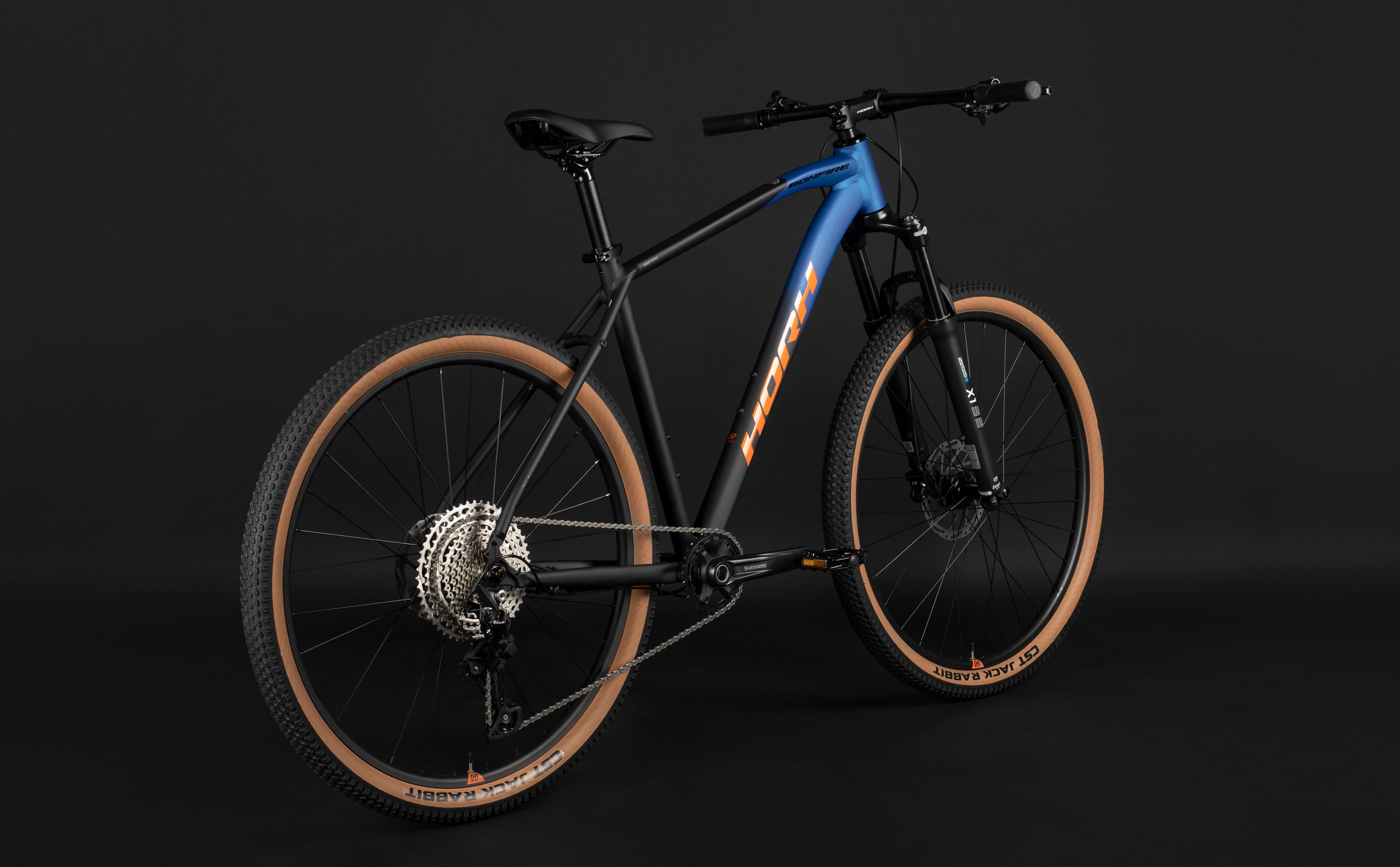 Велосипед HORH BONFIRE 29" (2026) Black-Blue-Orange