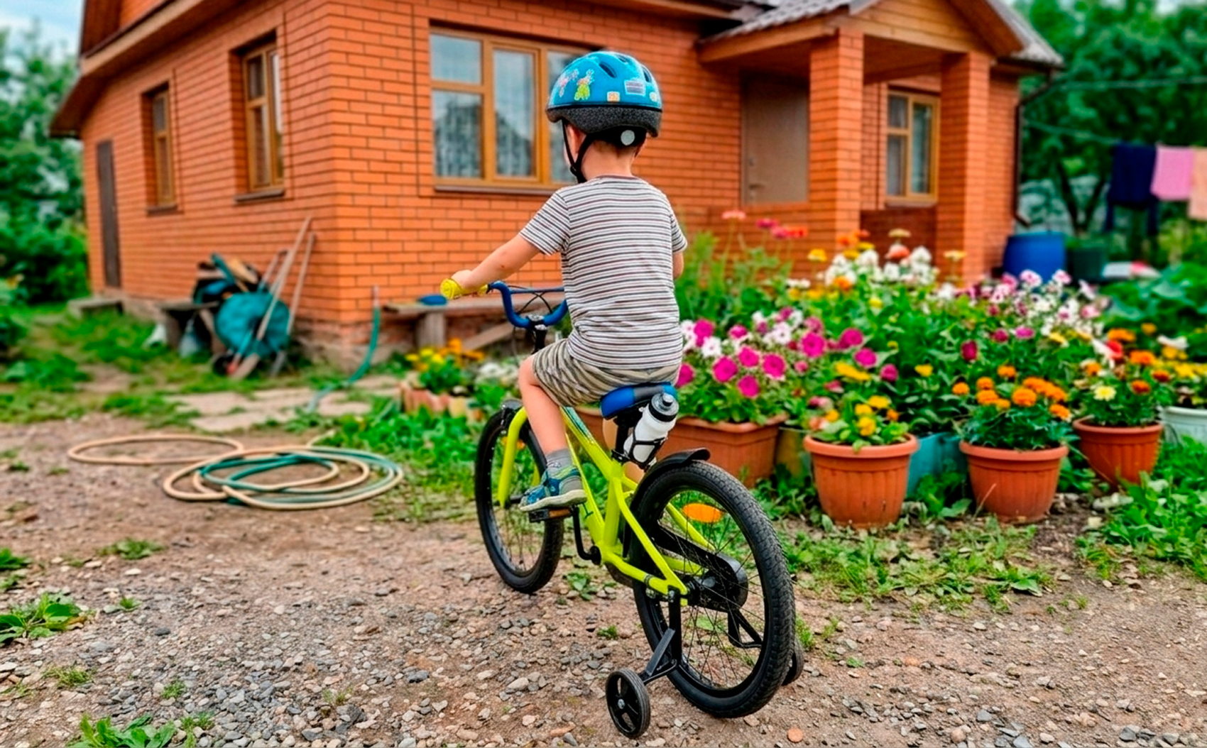 Велосипед HORH HAPPY 20" (2026) Yellow-Blue