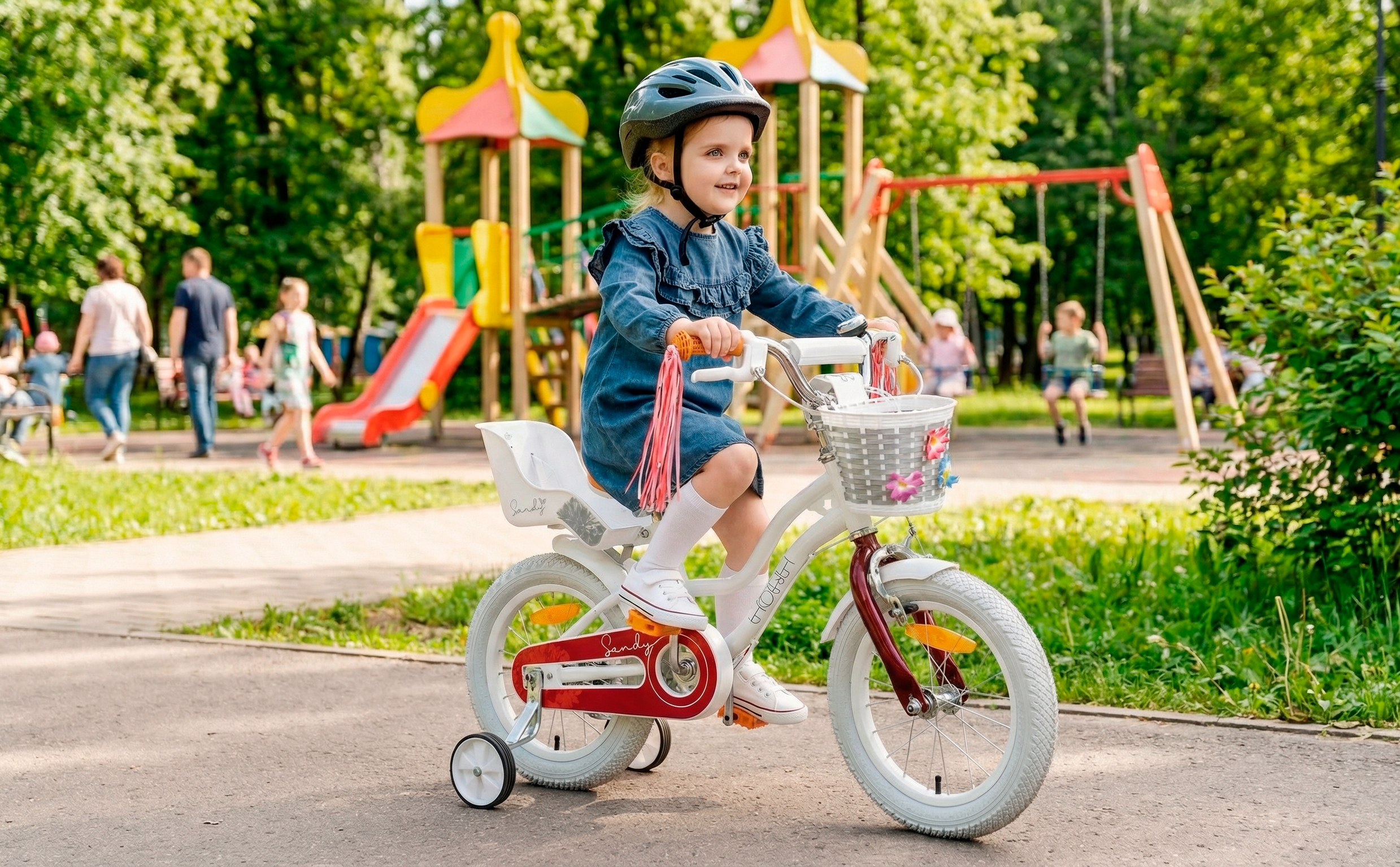 Велосипед HORH SANDY 14" (2026) White-Red
