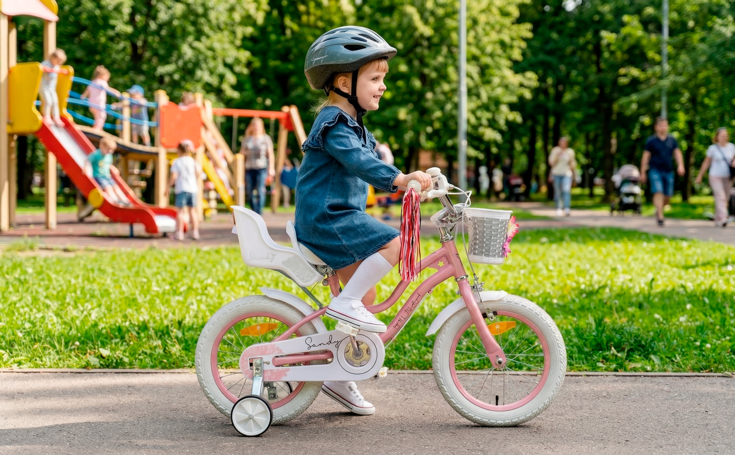 Велосипед HORH SANDY 14" (2026) Pink-White