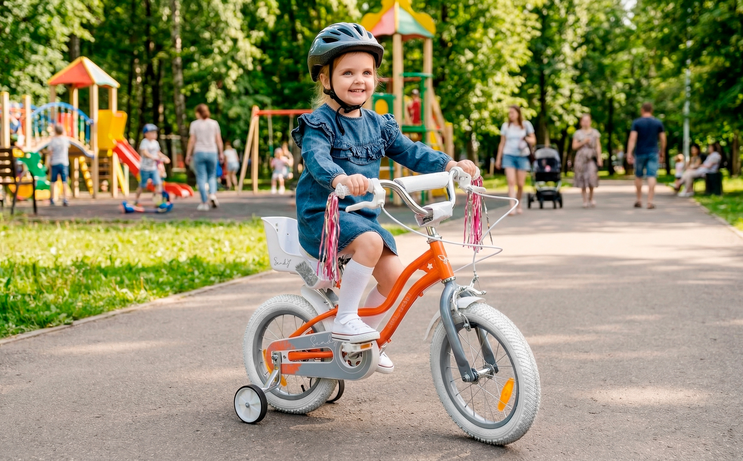Велосипед HORH SANDY 14" (2026) Peach-White