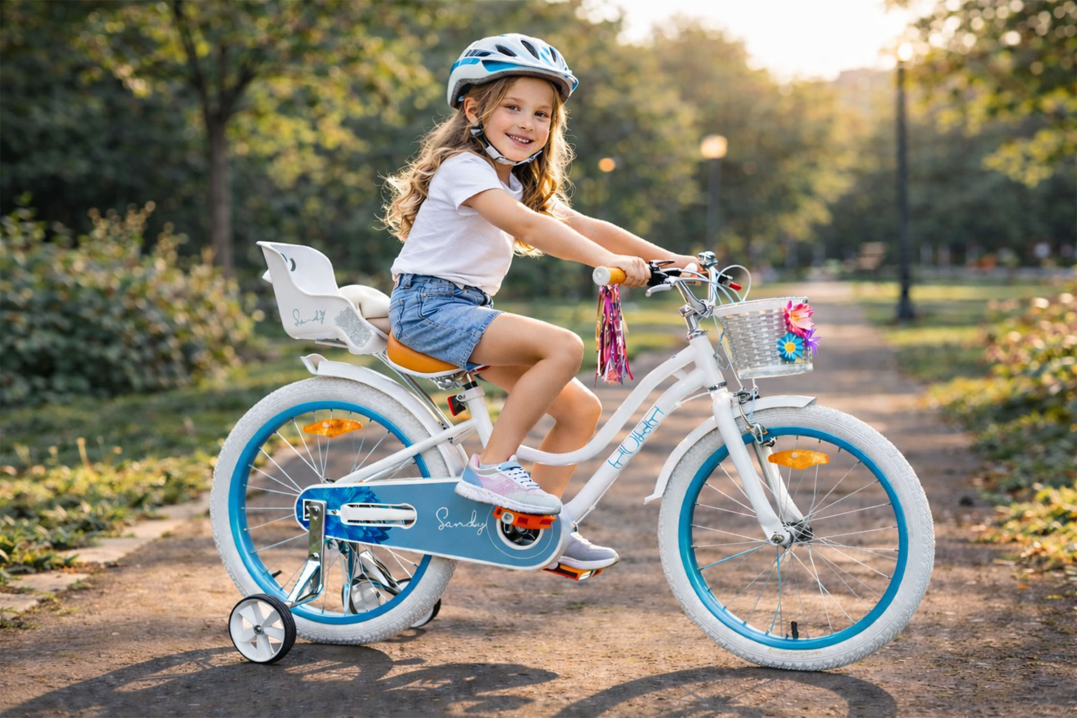 Велосипед HORH SANDY 20" (2026) White-Blue