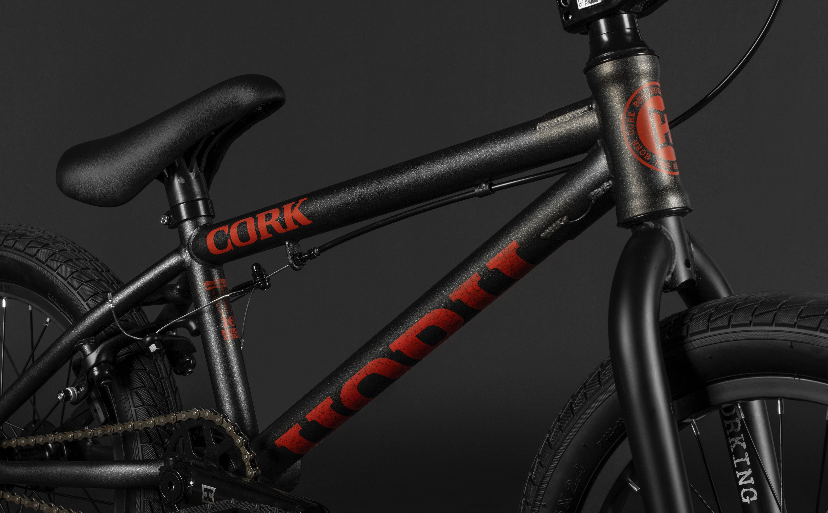 Велосипед HORH CORK 16" (2026) Black-Brown