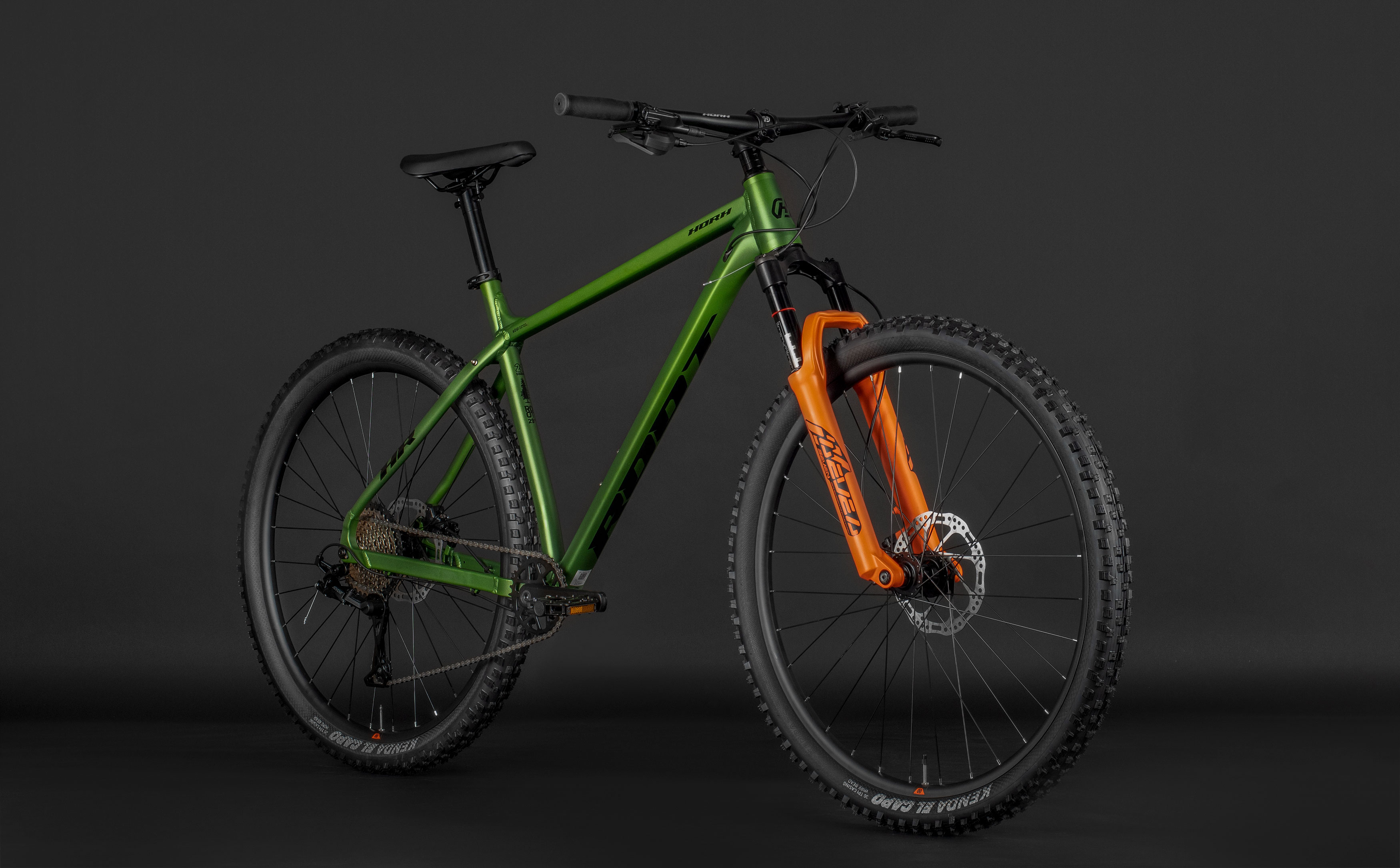 Велосипед HORH ROOT 29" (2026) Matt Green-Orange