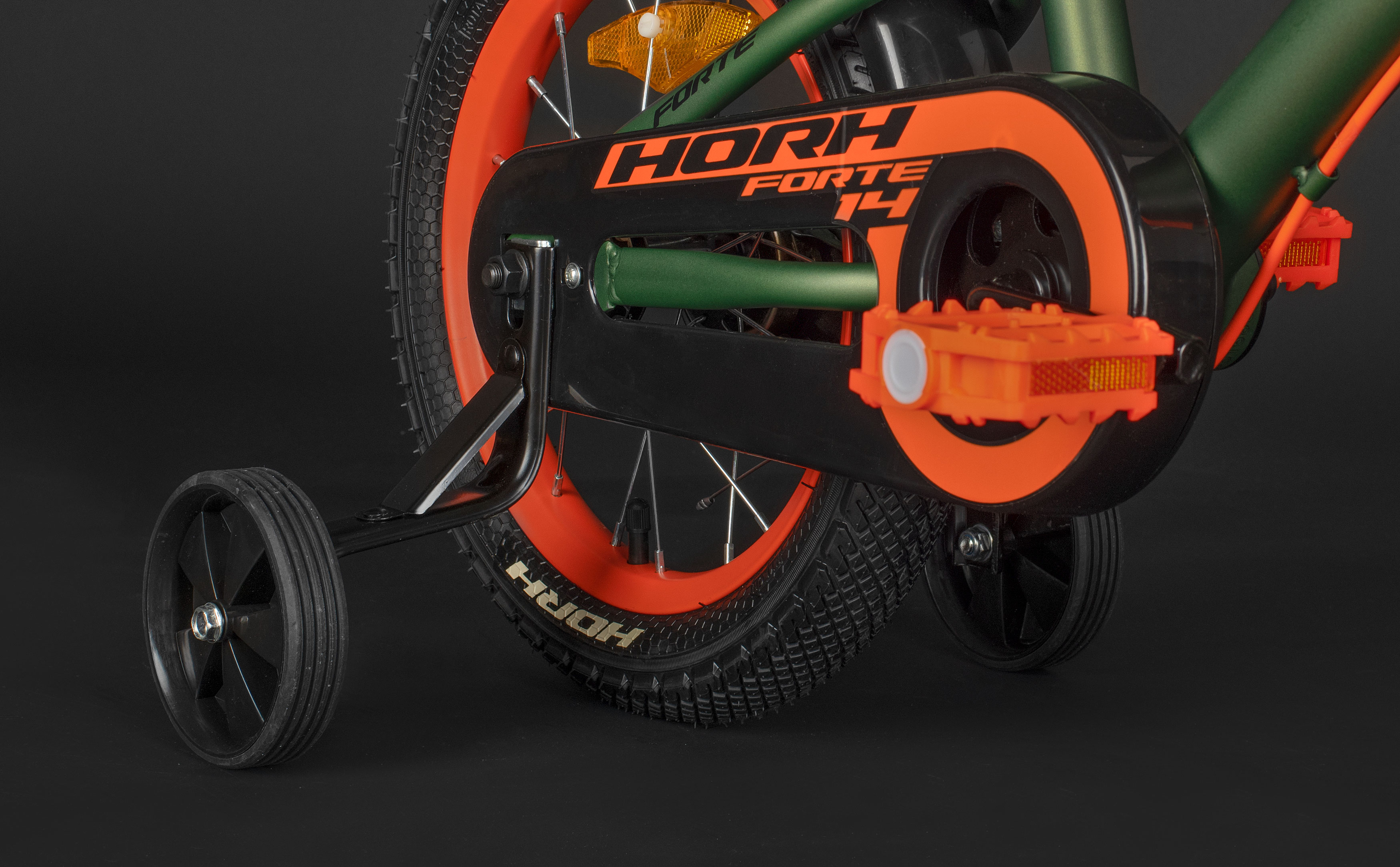 Велосипед HORH FORTE 14" (2026) Green-Orange