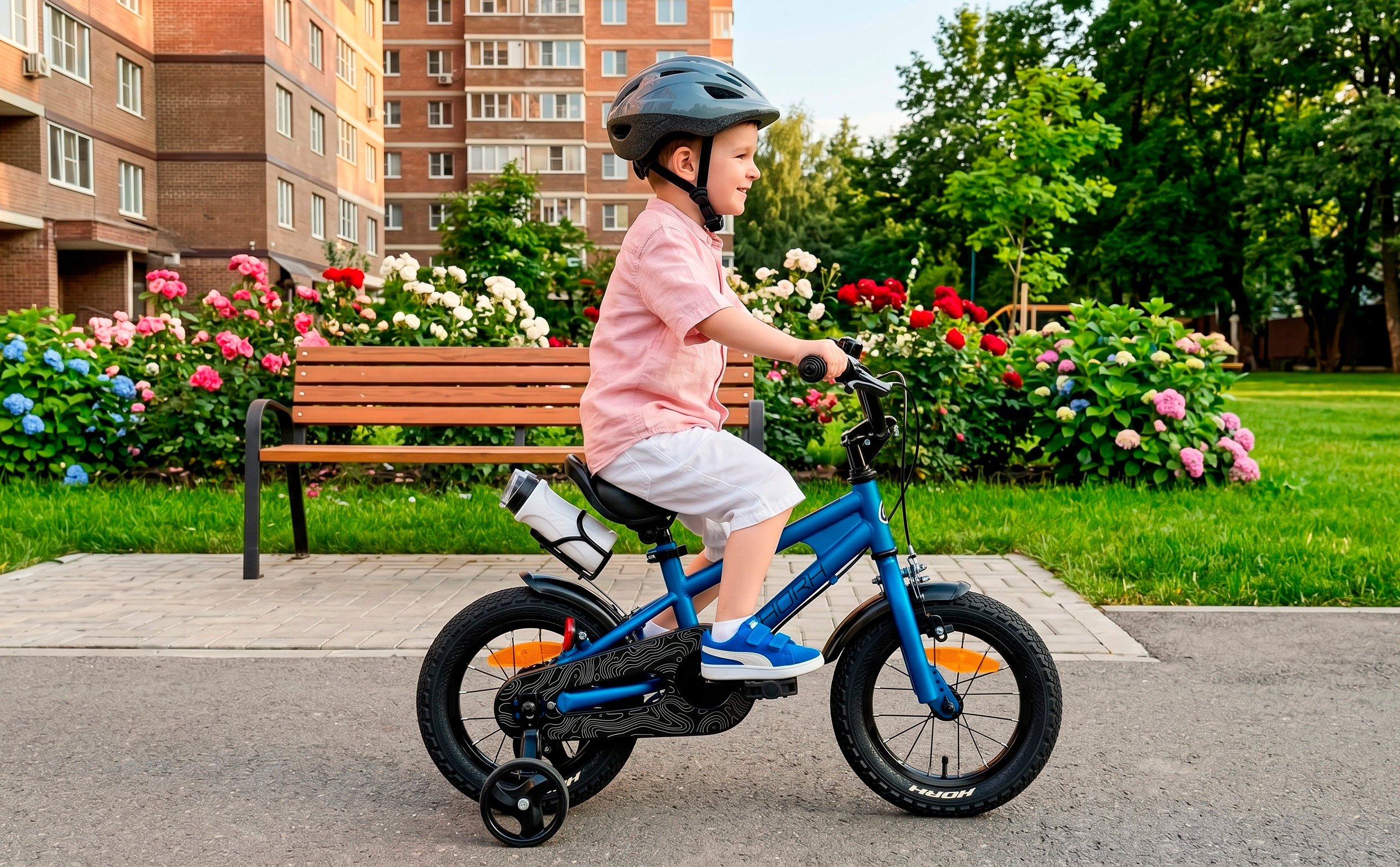 Велосипед HORH HAPPY 12" (2026) Blue-Black