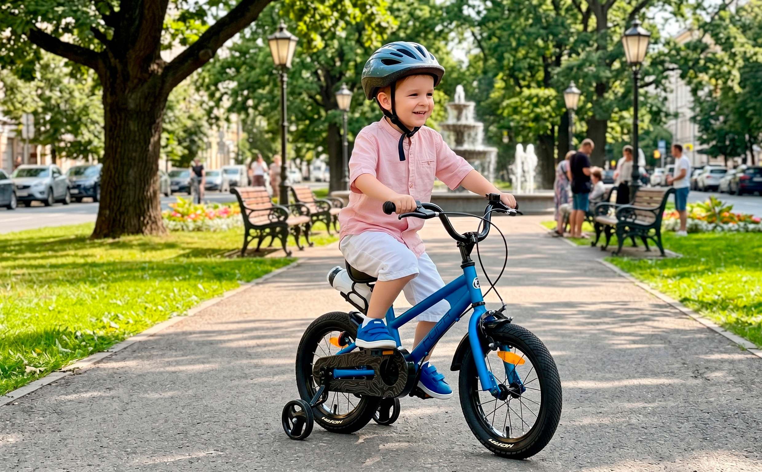 Велосипед HORH HAPPY 14" (2026) Blue-Black
