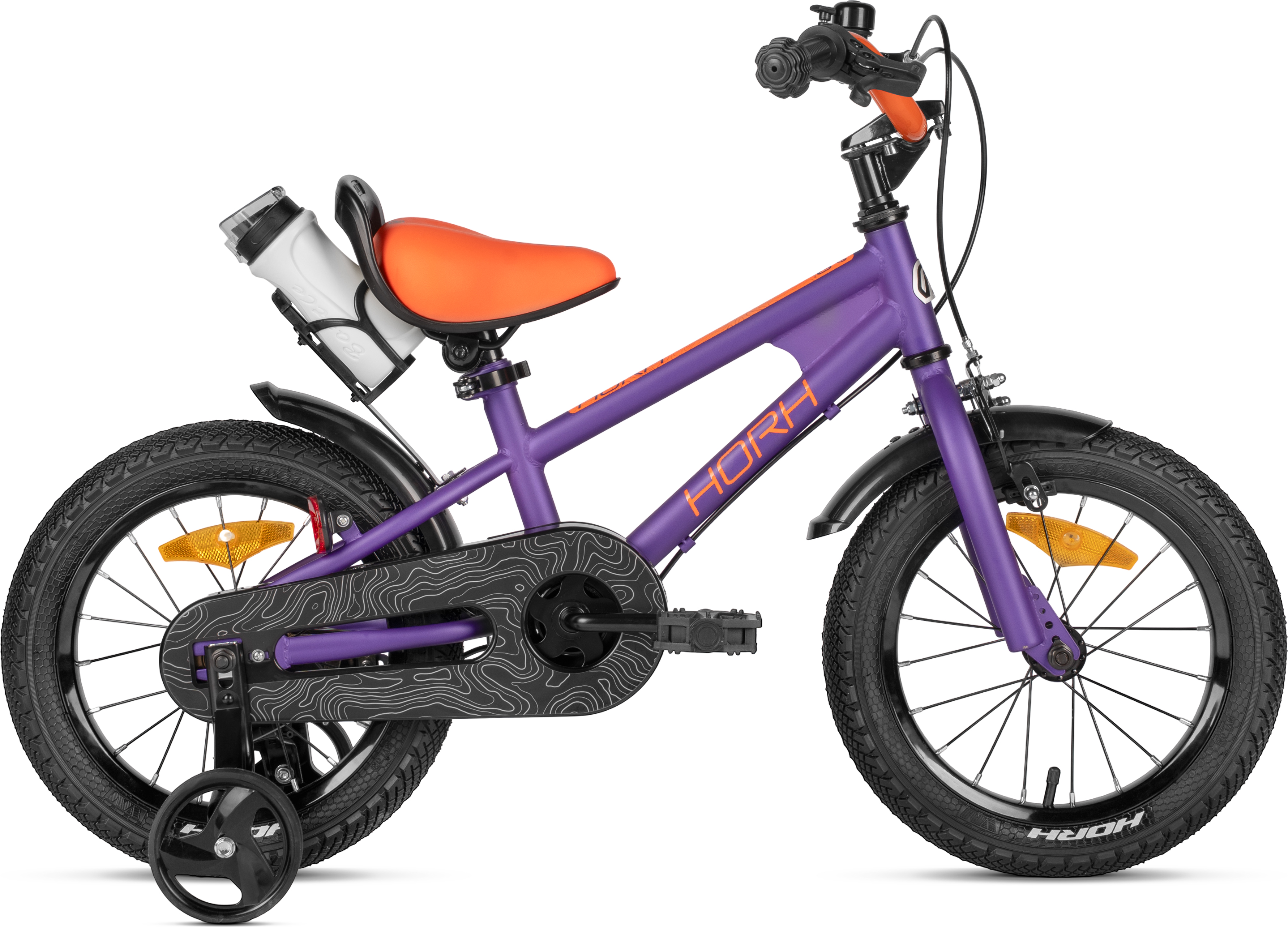 Велосипед HORH HAPPY 14" (2026) Purple-Orange