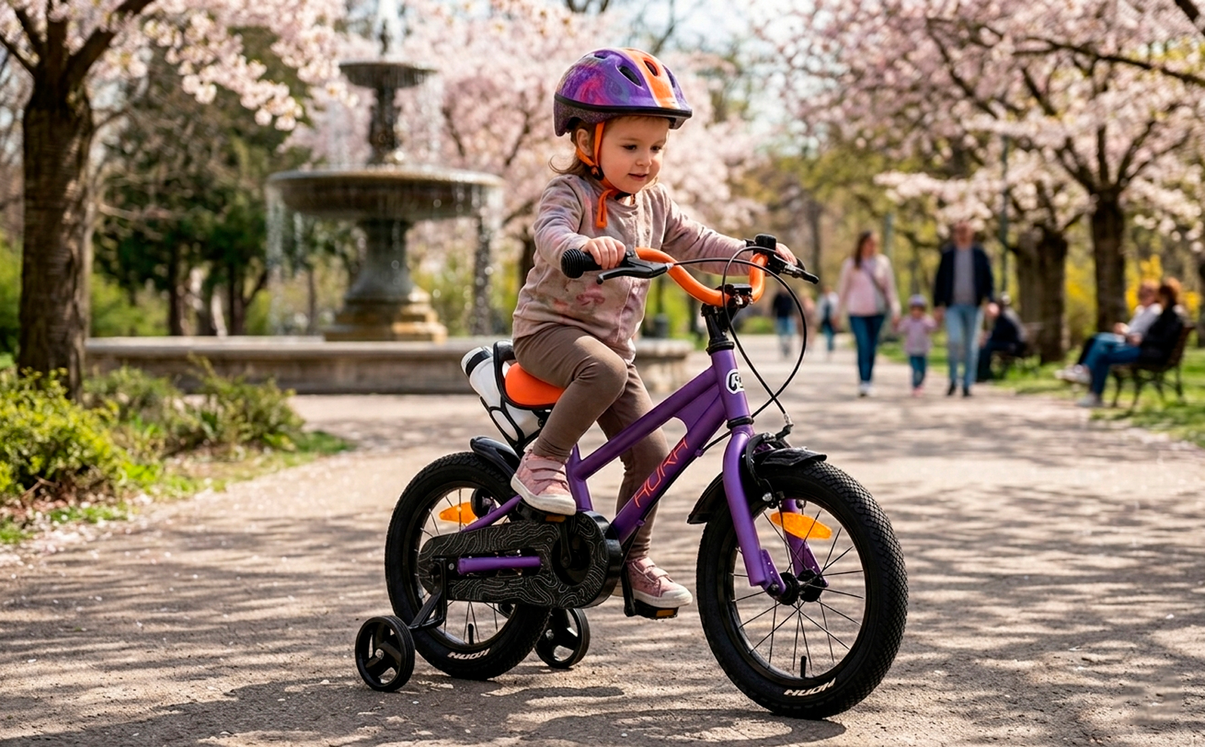 Велосипед HORH HAPPY 14" (2026) Purple-Orange