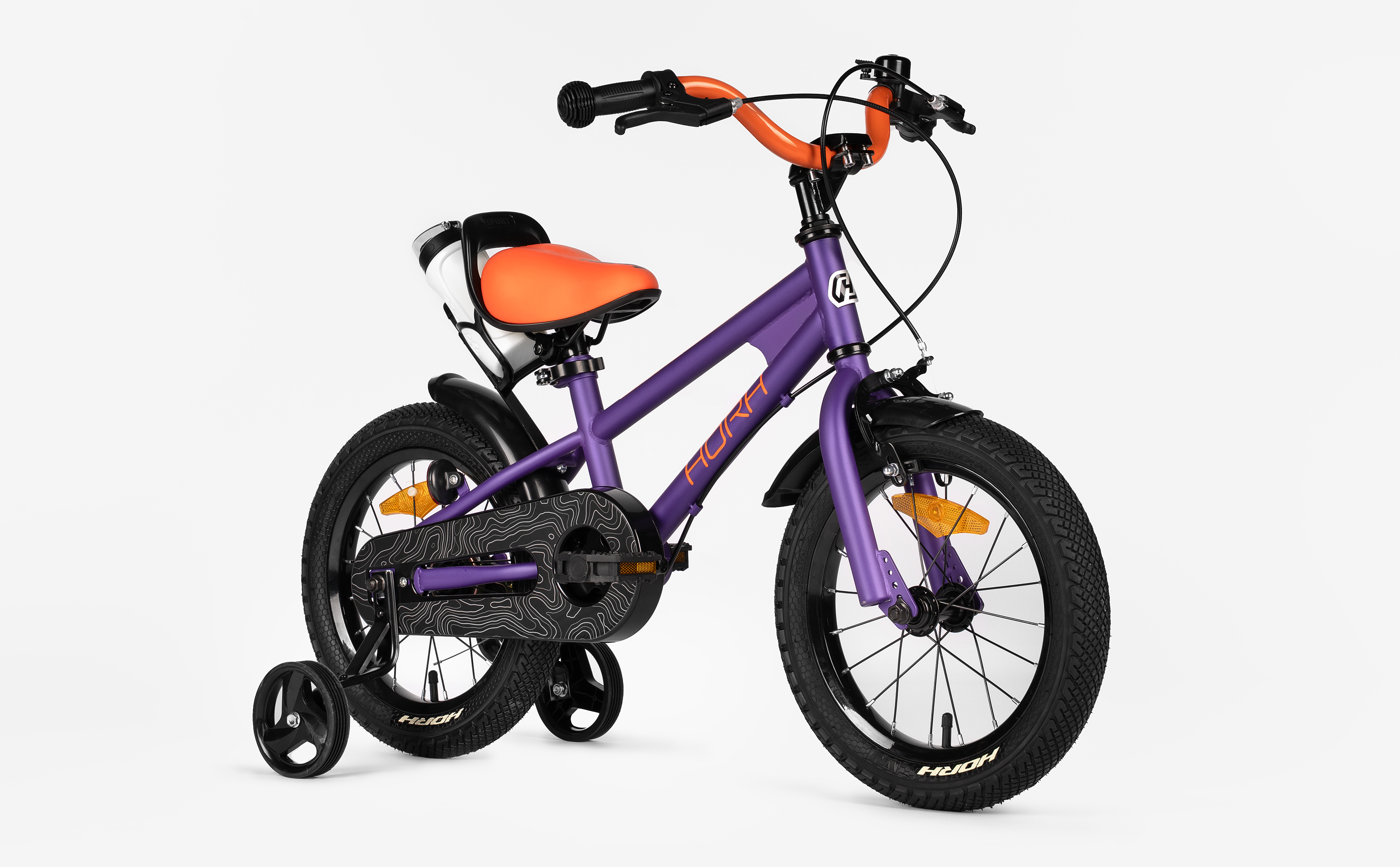 Велосипед HORH HAPPY 14" (2026) Purple-Orange