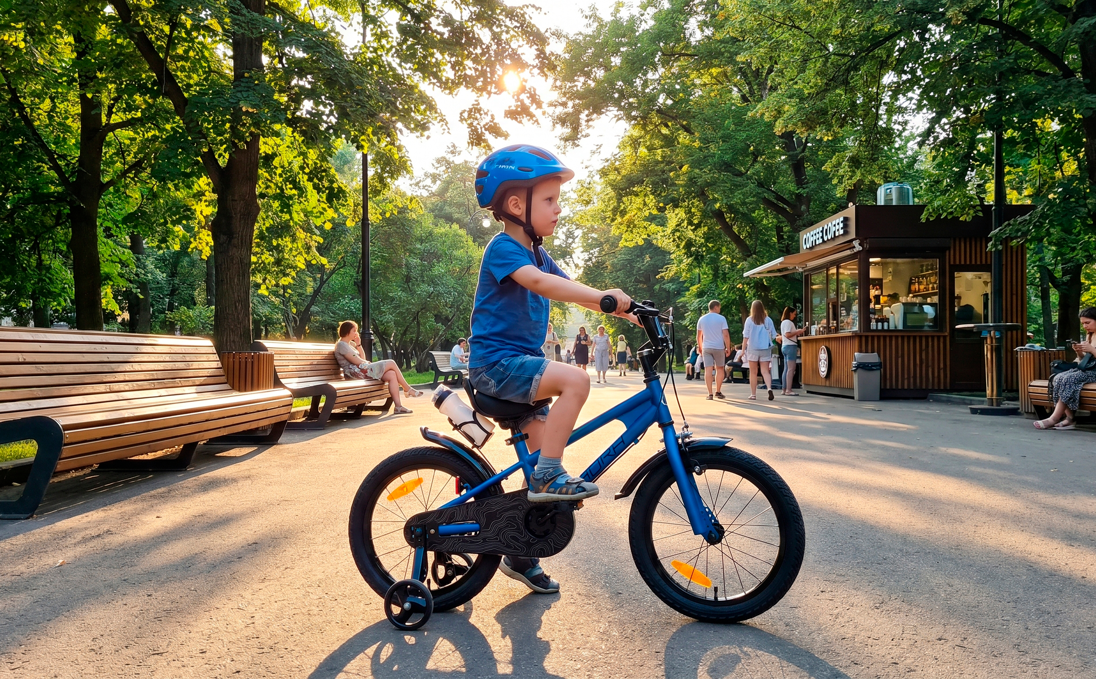 Велосипед HORH HAPPY 16" (2026) Blue-Black