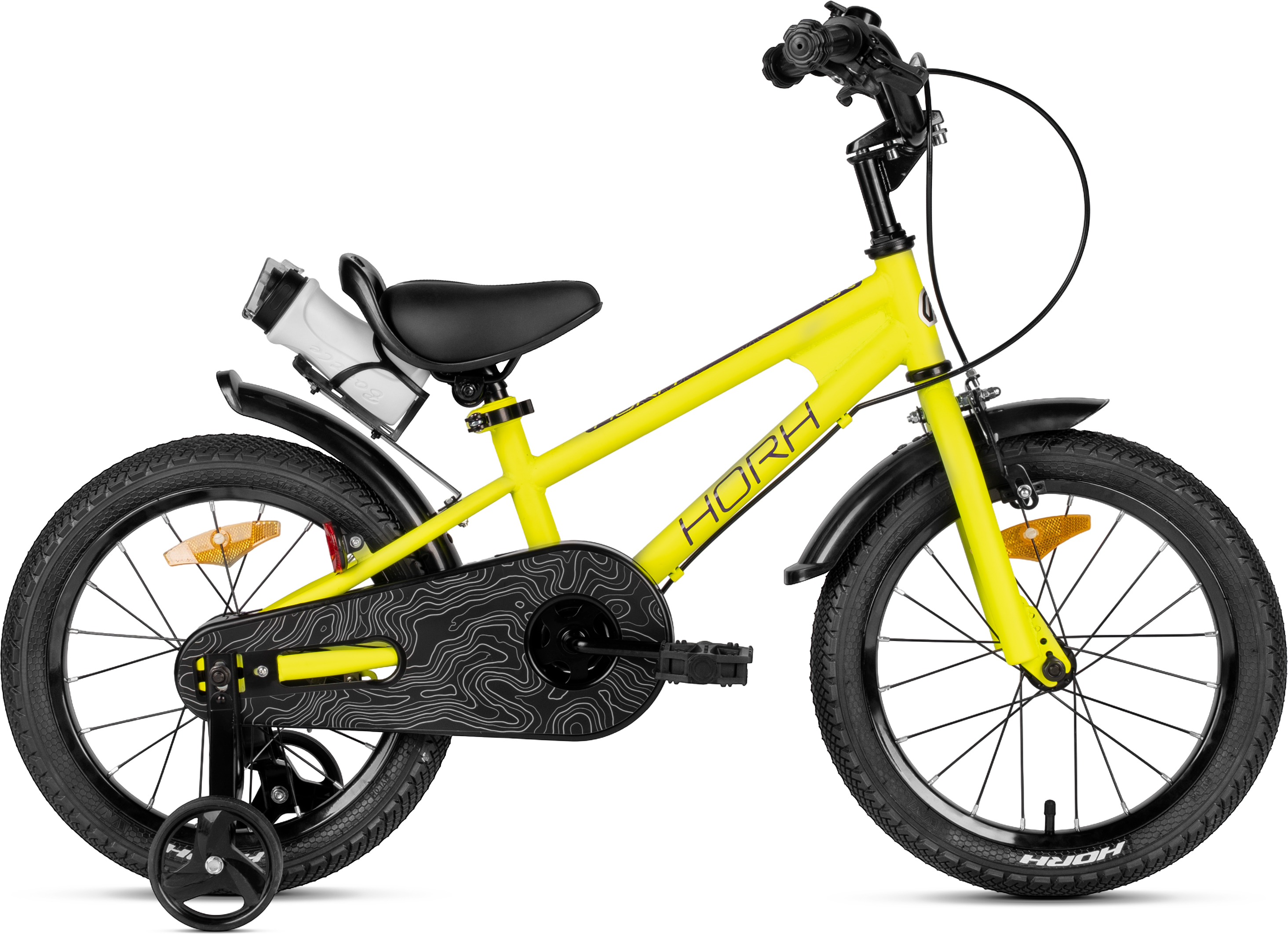 Велосипед HORH HAPPY 16" (2026) Yellow-Black