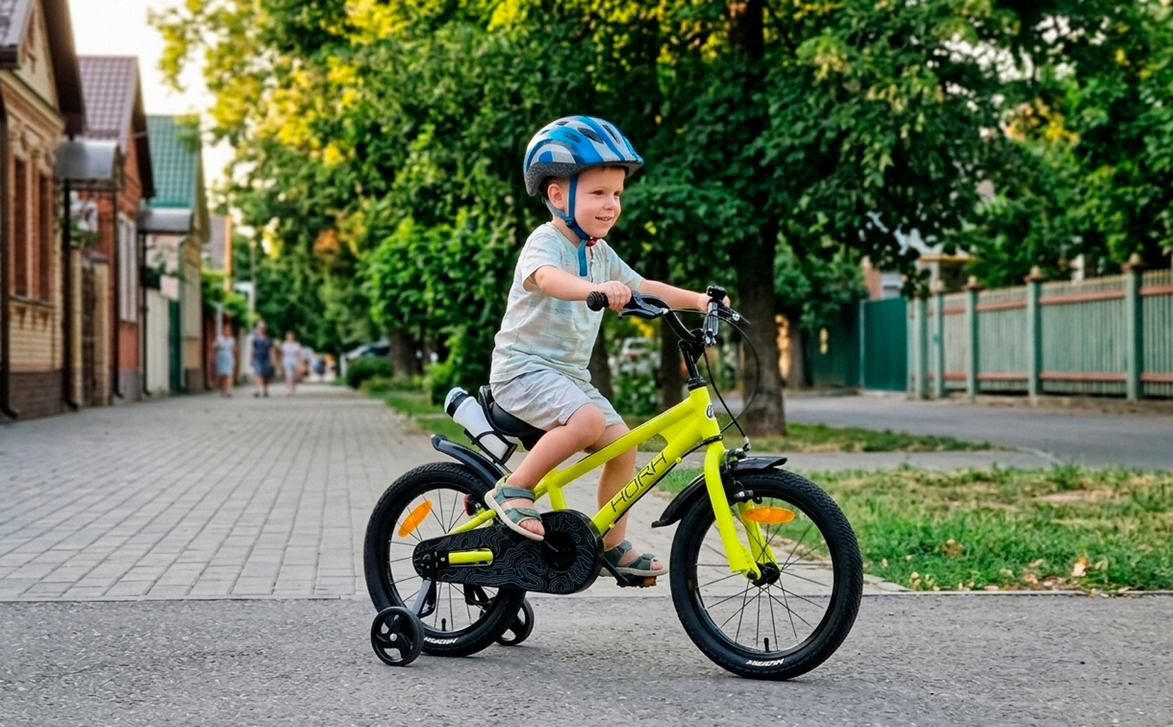 Велосипед HORH HAPPY 16" (2026) Yellow-Black