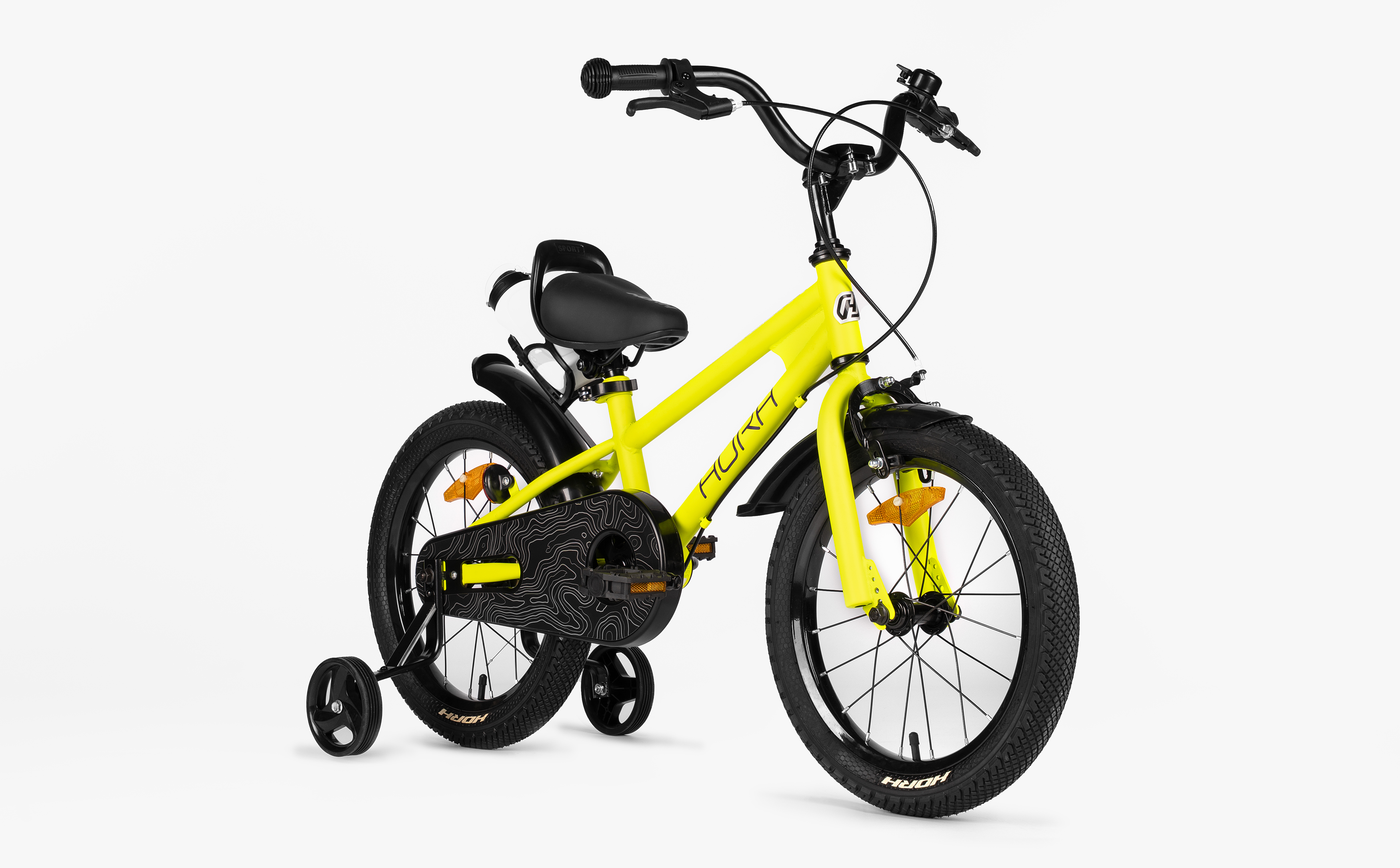 Велосипед HORH HAPPY 16" (2026) Yellow-Black