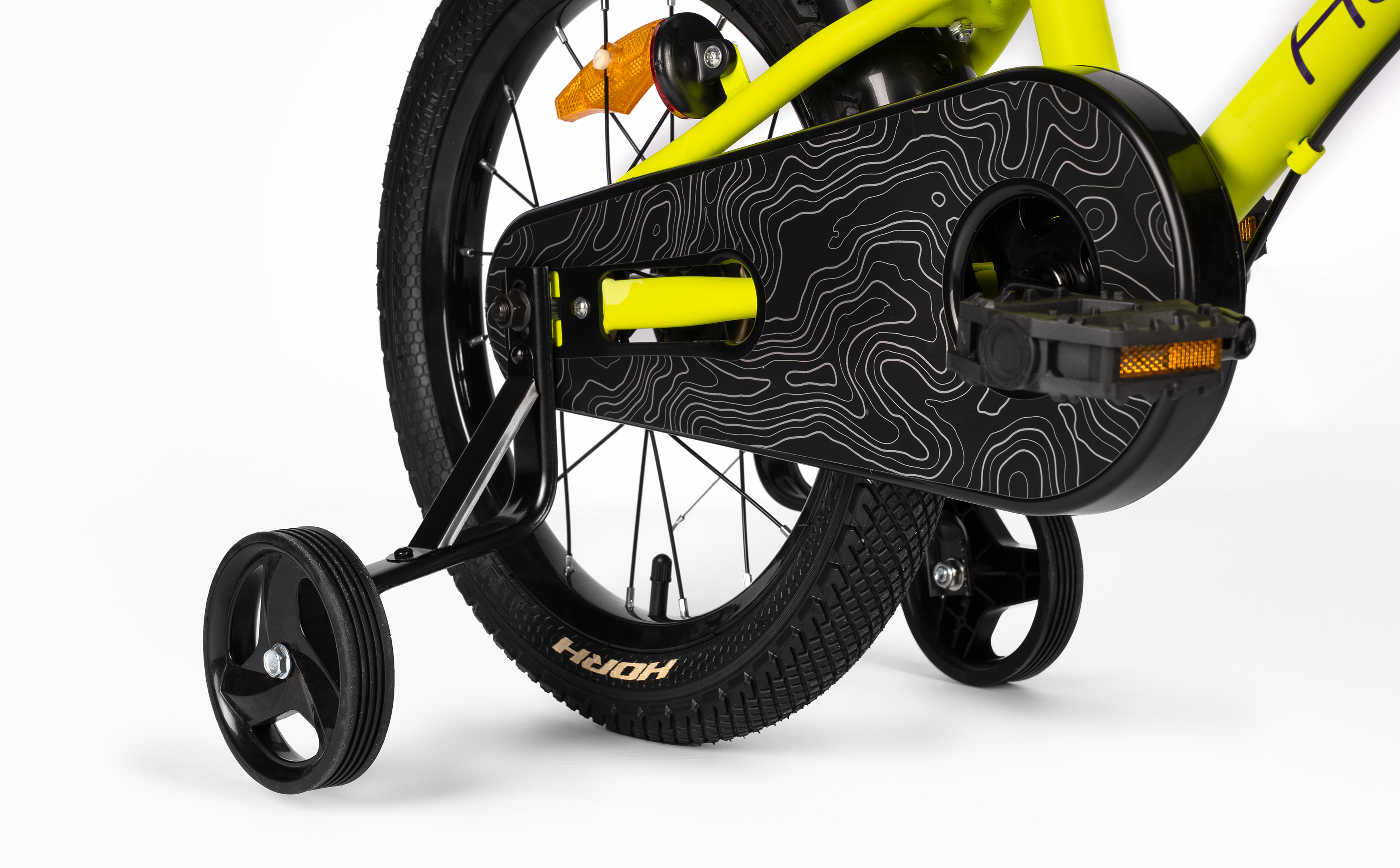 Велосипед HORH HAPPY 16" (2026) Yellow-Black