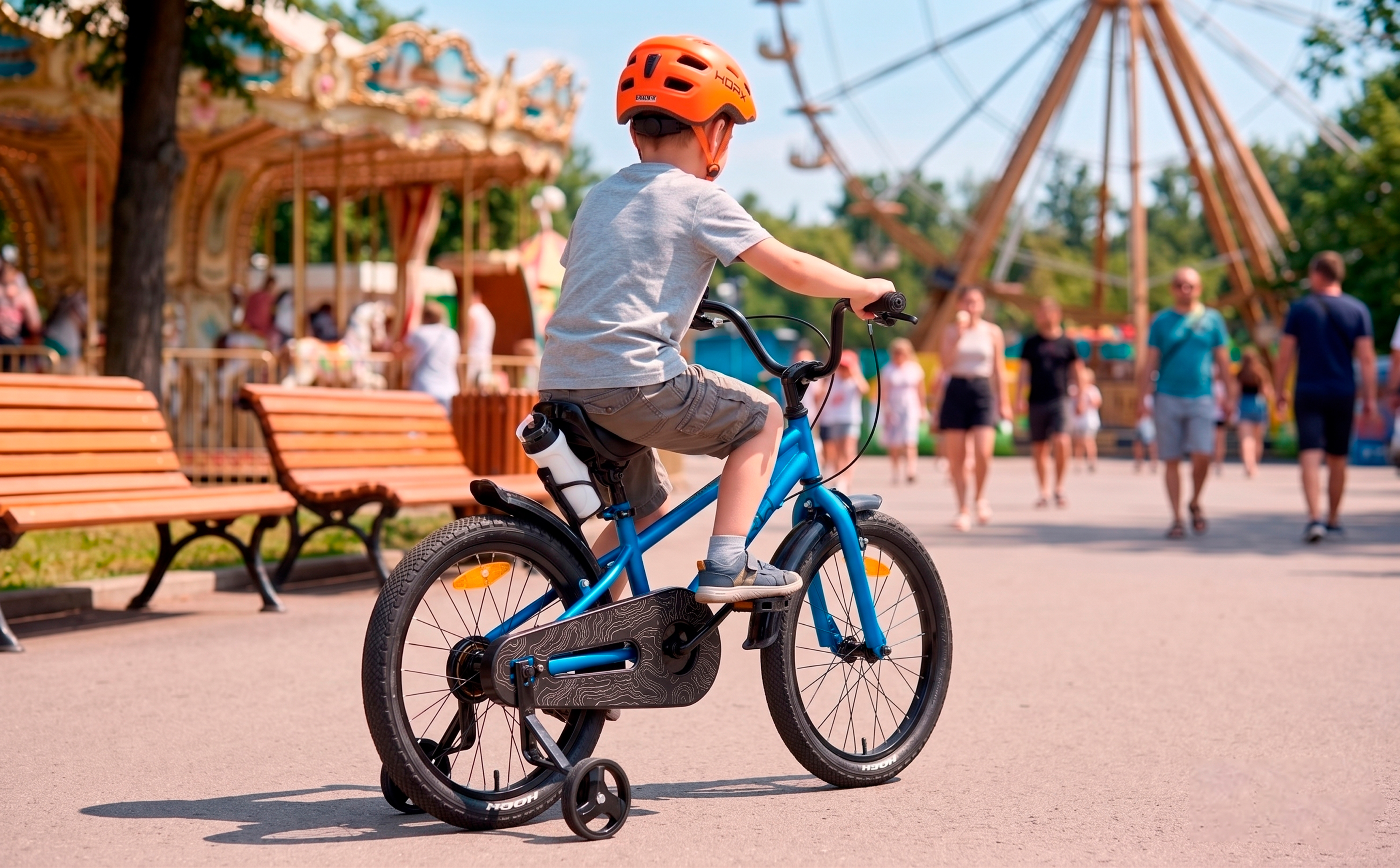 Велосипед HORH HAPPY 18" (2026) Blue-Black