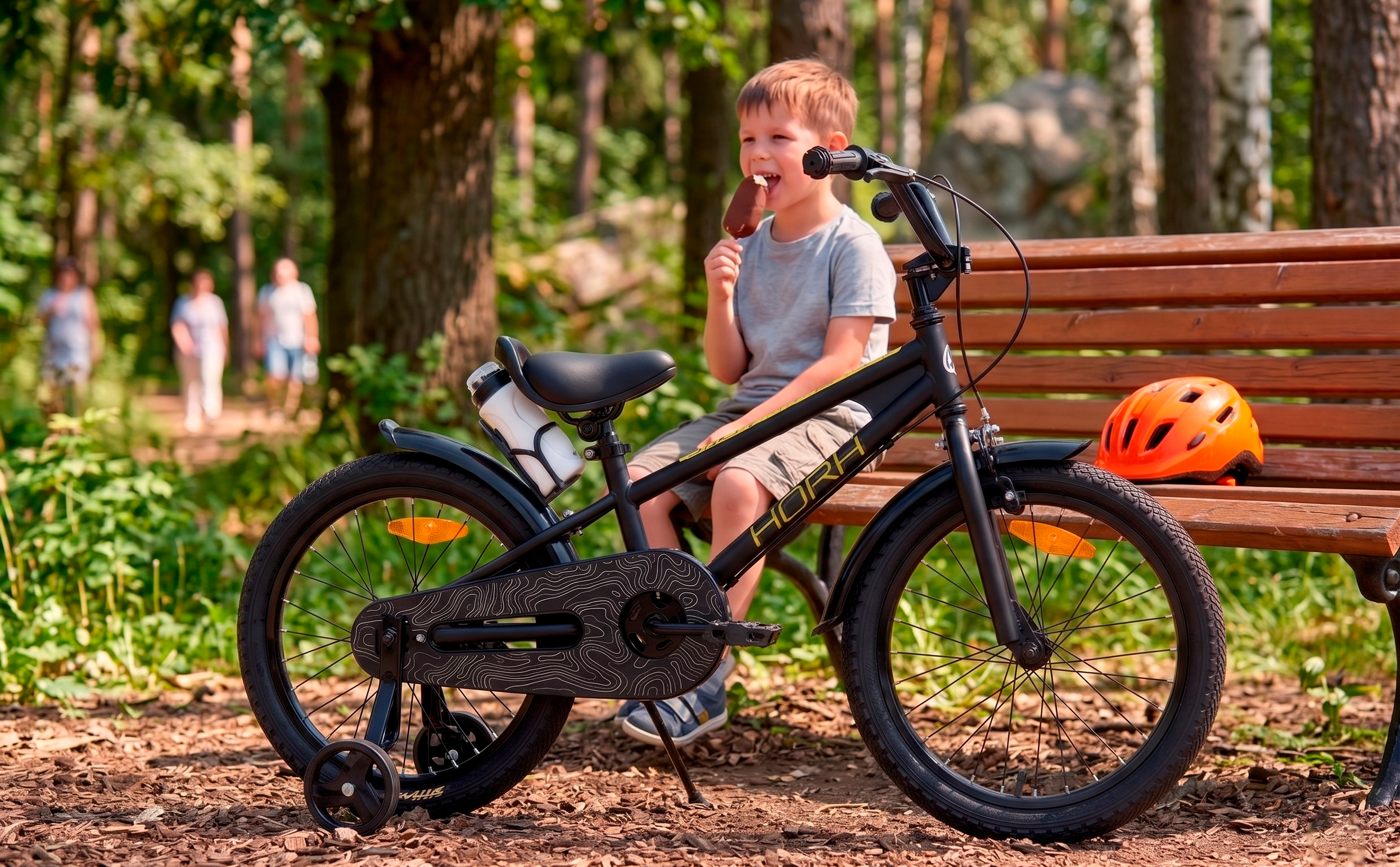 Велосипед HORH HAPPY 18" (2026) Blue-Black