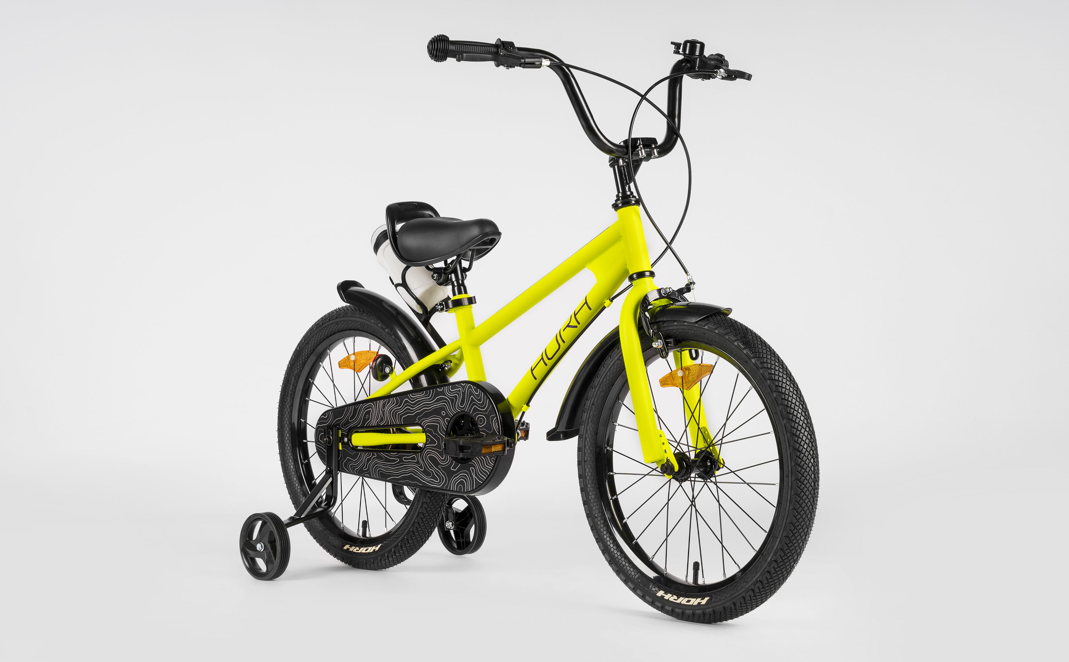 Велосипед HORH HAPPY 18" (2026) Yellow-Black