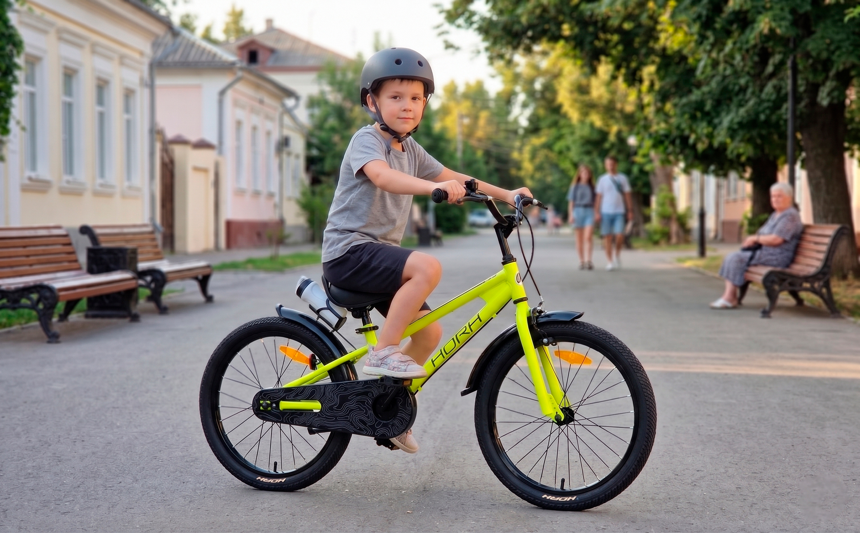 Велосипед HORH HAPPY 20" (2026) Yellow-Black